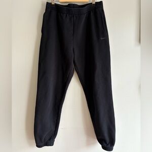 TNA/Aritzia Sweatfleece Cozy Fleece Black Sweatpants